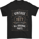 46th Birthday Limited Edition 1977 Mens T-Shirt 100% Cotton Black