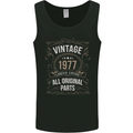 46th Birthday Limited Edition 1977 Mens Vest Tank Top Black