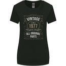 46th Birthday Limited Edition 1977 Womens Wider Cut T-Shirt Black