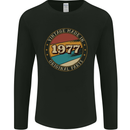 46th Birthday  Vintage Made In 1977 Mens Long Sleeve T-Shirt Black