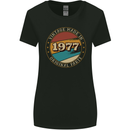 46th Birthday  Vintage Made In 1977 Womens Wider Cut T-Shirt Black
