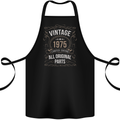 48th Birthday Limited Edition 1975 Cotton Apron 100% Organic Black