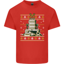 4X4 Off-Roading Christmas Tree Funny Xmas Kids T-Shirt Childrens Red