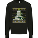 4X4 Off-Roading Christmas Tree Funny Xmas Mens Sweatshirt Jumper Black