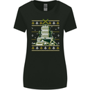 4X4 Off-Roading Christmas Tree Funny Xmas Womens Wider Cut T-Shirt Black