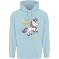 4 Year Old Birthday Girl Magical Unicorn 4th Childrens Kids Hoodie Light Blue