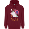 4 Year Old Birthday Girl Magical Unicorn 4th Childrens Kids Hoodie Maroon