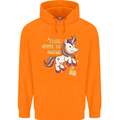 4 Year Old Birthday Girl Magical Unicorn 4th Childrens Kids Hoodie Orange