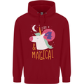 4 Year Old Birthday Girl Magical Unicorn 4th Childrens Kids Hoodie Red