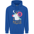 4 Year Old Birthday Girl Magical Unicorn 4th Childrens Kids Hoodie Royal Blue