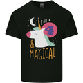 4 Year Old Birthday Girl Magical Unicorn 4th Kids T-Shirt Childrens Black