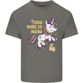 4 Year Old Birthday Girl Magical Unicorn 4th Kids T-Shirt Childrens Charcoal