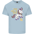 4 Year Old Birthday Girl Magical Unicorn 4th Kids T-Shirt Childrens Light Blue