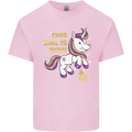 4 Year Old Birthday Girl Magical Unicorn 4th Kids T-Shirt Childrens Light Pink