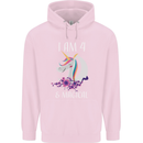 4 Year Old Birthday Magical Unicorn 4th Childrens Kids Hoodie Light Pink