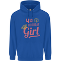 4th Birthday Girl 4 Year Old Princess Childrens Kids Hoodie Royal Blue