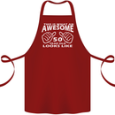 50th Birthday 50 Year Old This Is What Cotton Apron 100% Organic Maroon
