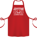 50th Birthday 50 Year Old This Is What Cotton Apron 100% Organic Red