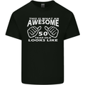 50th Birthday 50 Year Old This Is What Mens Cotton T-Shirt Tee Top Black