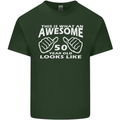 50th Birthday 50 Year Old This Is What Mens Cotton T-Shirt Tee Top Forest Green