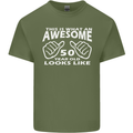 50th Birthday 50 Year Old This Is What Mens Cotton T-Shirt Tee Top Military Green