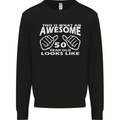 50th Birthday 50 Year Old This Is What Mens Sweatshirt Jumper Black