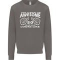 50th Birthday 50 Year Old This Is What Mens Sweatshirt Jumper Charcoal