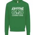 50th Birthday 50 Year Old This Is What Mens Sweatshirt Jumper Irish Green