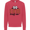 50th Birthday 50 is the New 21 Funny Kids Sweatshirt Jumper Heliconia