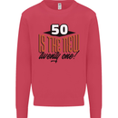 50th Birthday 50 is the New 21 Funny Kids Sweatshirt Jumper Heliconia