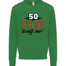 50th Birthday 50 is the New 21 Funny Kids Sweatshirt Jumper Irish Green