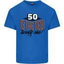 50th Birthday 50 is the New 21 Funny Kids T-Shirt Childrens Royal Blue