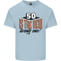 50th Birthday 50 is the New 21 Funny Mens Cotton T-Shirt Tee Top Light Blue