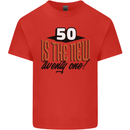 50th Birthday 50 is the New 21 Funny Mens Cotton T-Shirt Tee Top Red