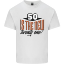 50th Birthday 50 is the New 21 Funny Mens Cotton T-Shirt Tee Top White