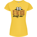 50th Birthday 50 is the New 21 Funny Womens Petite Cut T-Shirt Yellow