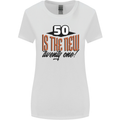 50th Birthday 50 is the New 21 Funny Womens Wider Cut T-Shirt White