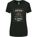 50th Birthday Limited Edition 1973 Womens Wider Cut T-Shirt Black