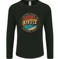 50th Birthday  Vintage Made In 1973 Mens Long Sleeve T-Shirt Black