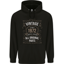 51st Birthday Limited Edition 1972 Mens 80% Cotton Hoodie Black