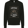 51st Birthday Limited Edition 1972 Mens Sweatshirt Jumper Black