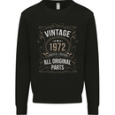 51st Birthday Limited Edition 1972 Mens Sweatshirt Jumper Black