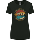 52nd Birthday  Vintage Made In 1971 Womens Wider Cut T-Shirt Black