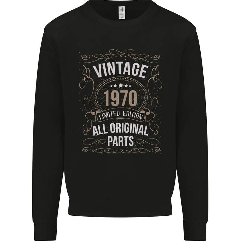53rd Birthday Limited Edition 1970 Mens Sweatshirt Jumper Black