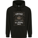 56th Birthday Limited Edition 1967 Mens 80% Cotton Hoodie Black