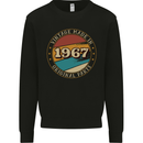 56th Birthday  Vintage Made In 1967 Mens Sweatshirt Jumper Black