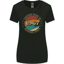 56th Birthday  Vintage Made In 1967 Womens Wider Cut T-Shirt Black