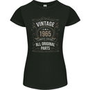 58th Birthday Limited Edition 1965 Womens Petite Cut T-Shirt Black