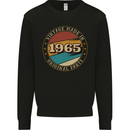 58th Birthday  Vintage Made In 1965 Mens Sweatshirt Jumper Black
