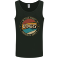 58th Birthday  Vintage Made In 1965 Mens Vest Tank Top Black